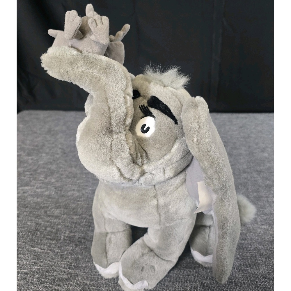 1998 Dr Seuss Horton Elephant and Baby Plush Universal Studios Exclusive 20"